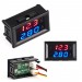 50 ампер DC0-100V цифровой амперметр-вольтметр красно-синие индикаторы