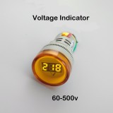 AC 60-500 В LED вольтметр красный желтый зеленый  белый синий
